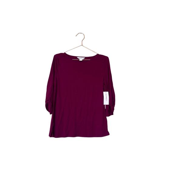 Liz Claiborne berry purple top size small new with tag - Picture 3 of 6